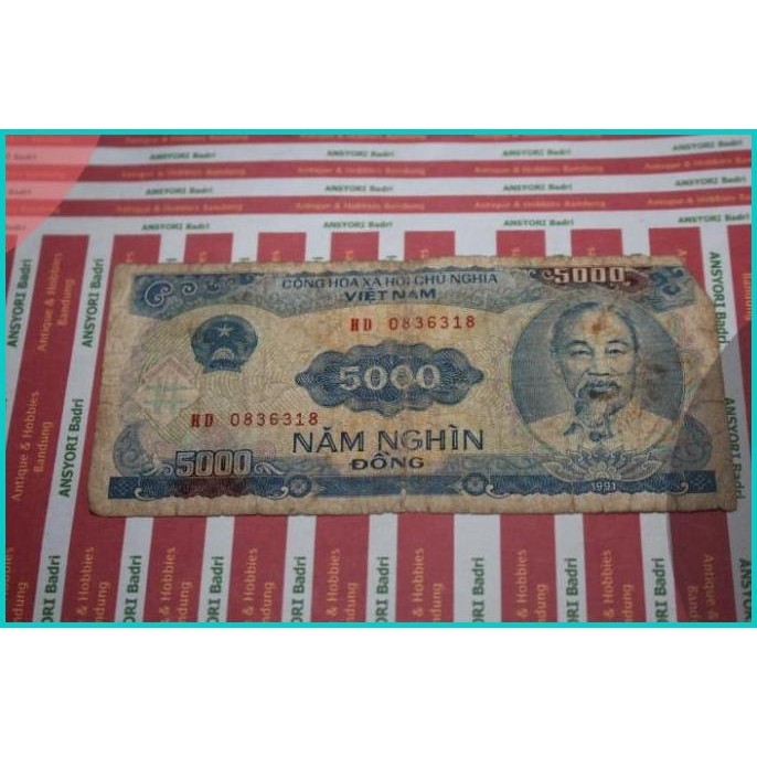 Uang Vietnam 5000 Dong Iklan L355 11OKTZ4 tools n parts