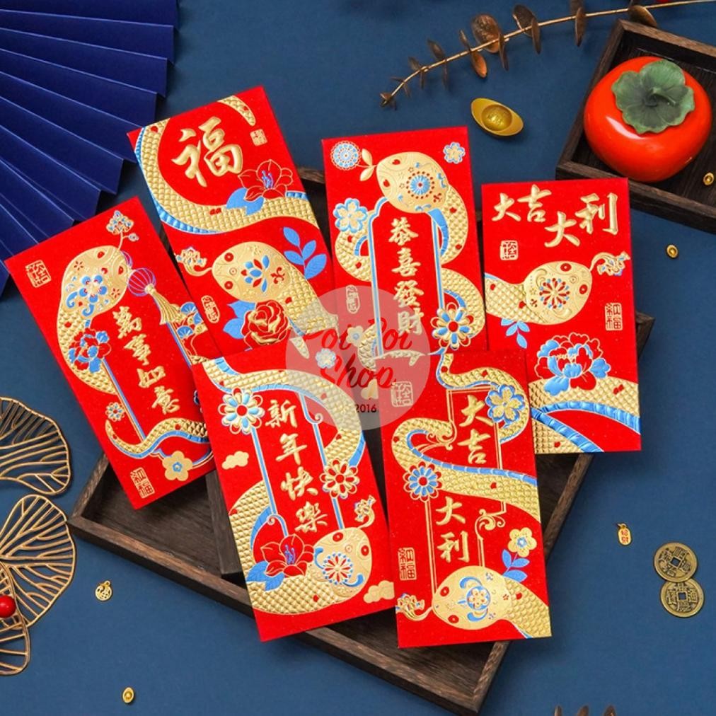 

Angpao Imlek Ular 2025 Angpau Panjang Glitter Biru HJ 3D Shio Ular Grosir Snake Timbul 2025 Hongbao Grosir Murah isi 6 pcs Tebal Grosir Motif Karakter Berkualitas Bahan Terbaik