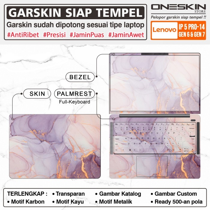 Sale Garskin Sticker Laptop Lenovo Ideapad Slim 5 5I Pro-14 14Arh7 14Iap7