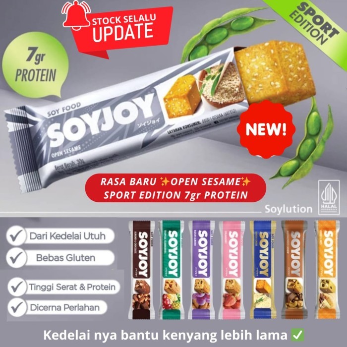 

LIMITED EDITION SOYJOY Snack protein Bar Kedelai tenaga recovery lari sepeda olahraga