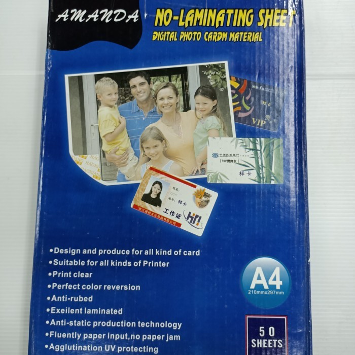 

Amanda PVC Instan Dus BIRU Bahan Id Card Kartu Pengenal