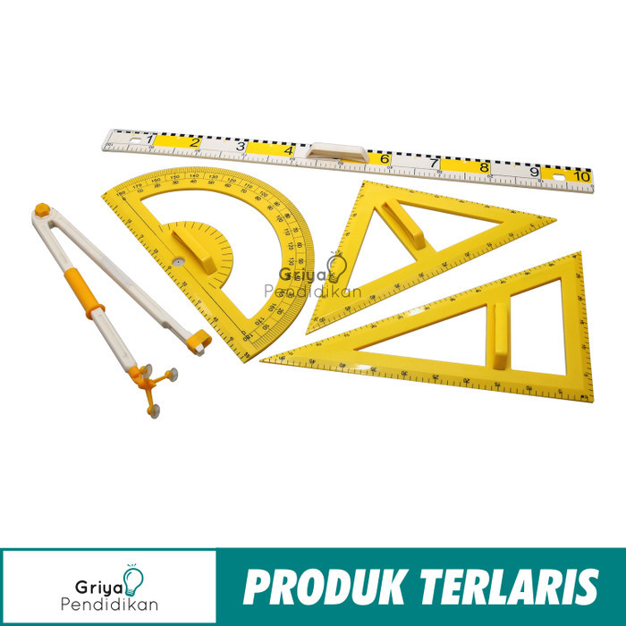 

Set Penggaris, Busur, Jangka Besar Untuk Guru