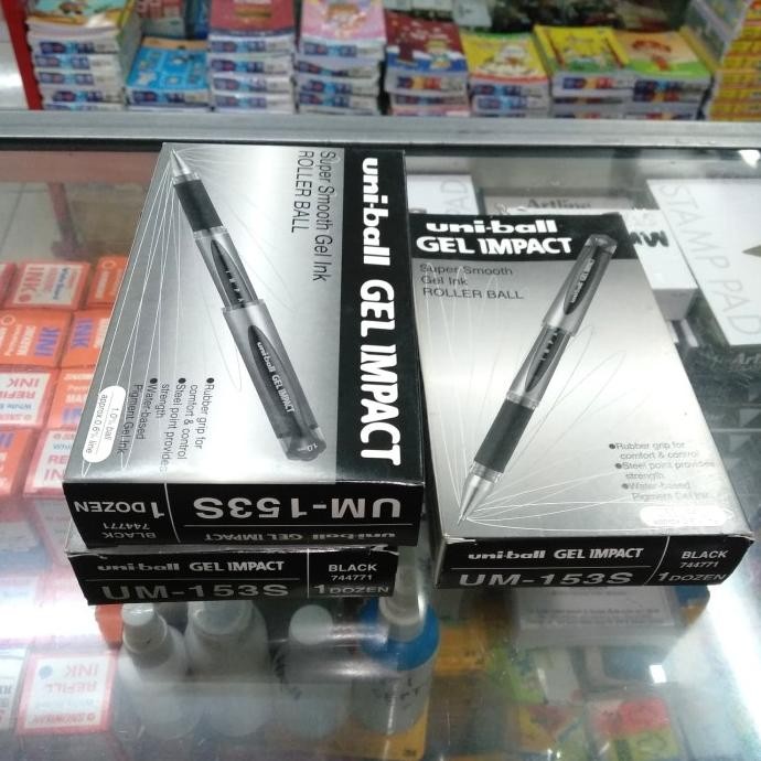 

HARGA DISC - Uniball Gel impact 1,0 hitam isi 12