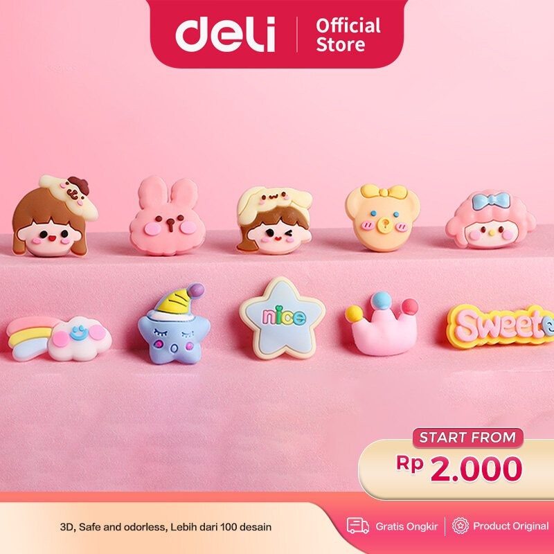 

Vusign Sticker 3D / Tempelan Timbul 100 Pattern Lucu VS120X