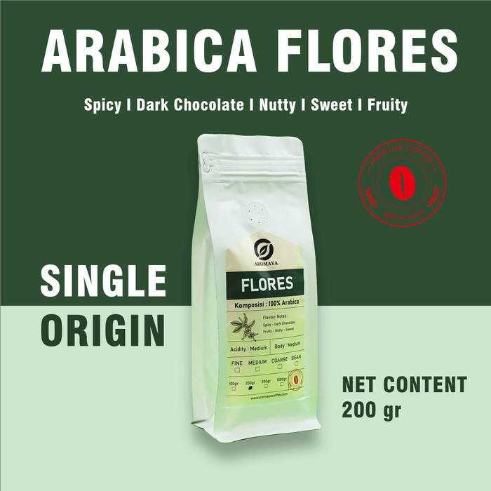 

Aromaya Kopi Arabika Gayo Flores Toraja Mandailing Bali Jawa 200Gr