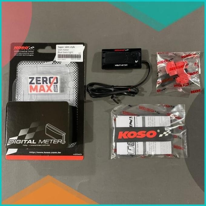 Volt Meter Voltmeter Digital Motor KOSO ORIGINAL Slim Universal 11OKTZ