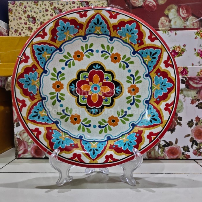 PIRING HIAS MOTIF TURKI MERAH BIRU