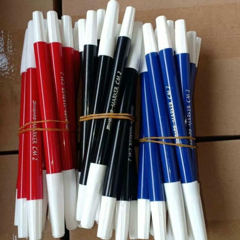 

Trend [1 Ikat] Spidol Standart Kecil/Safari Brand Warna Hitam Merah Biru Isi 12 Pcs