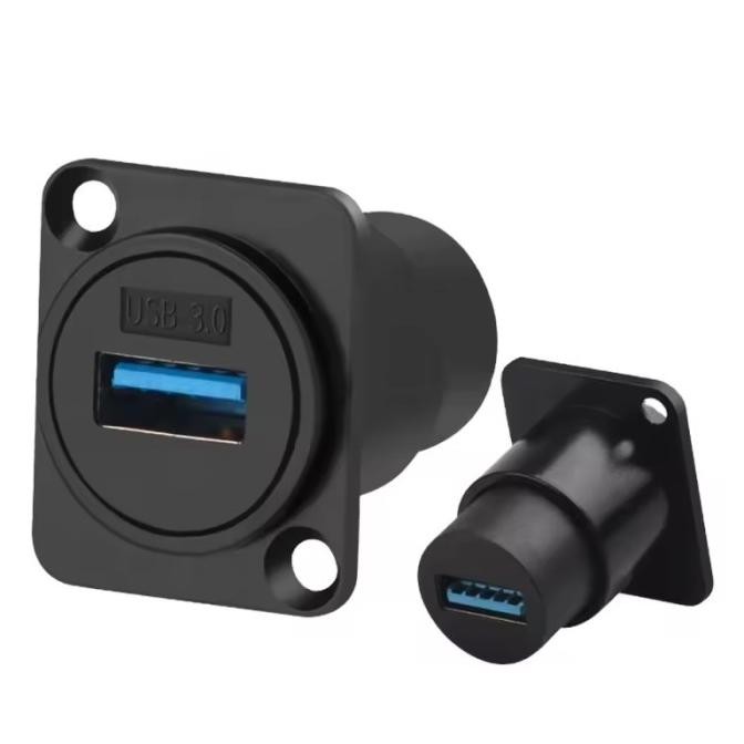 socket - Socket USB 3.0 type D untuk Wall Plat / Chasis  USB 3.0 Panel Mount Case Housing Female