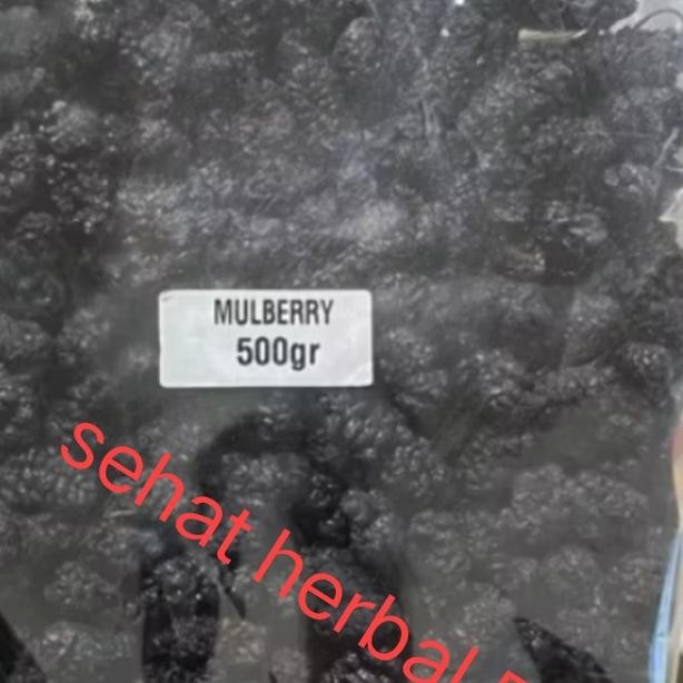

Dried Bla Mulberry/Dried Mulberry Fruit Buah Murbei Hitam Kering 1Kg