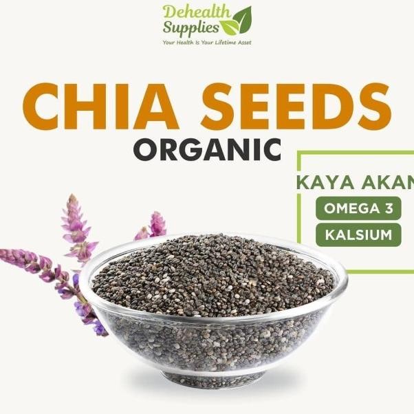 

Dehealth Supplies Chia Seeds Chiaseed Organic Bla Seed Organik