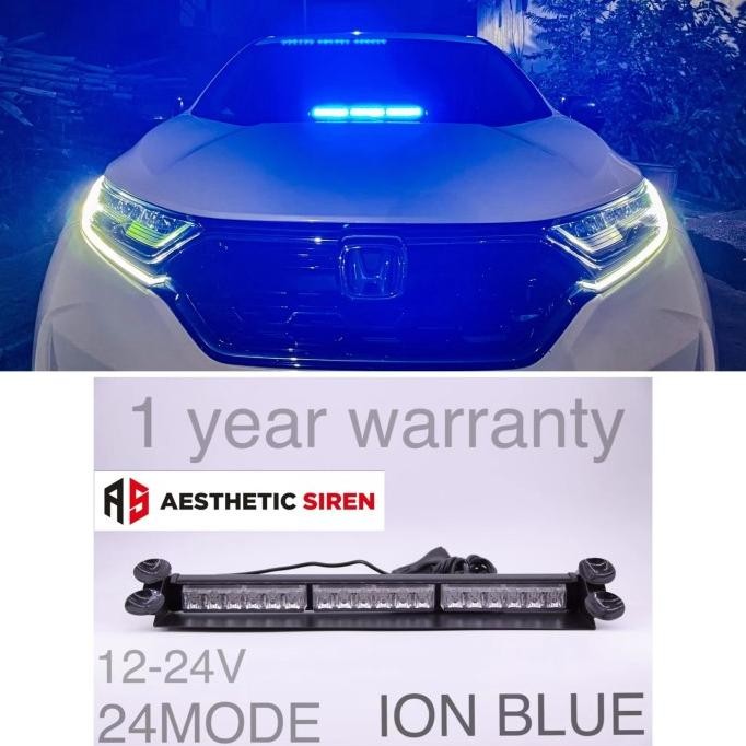 

BLUE- LAMPU LED STROBO DASHBOARD MOBIL 18 TITIK 12V ION BLUE HIGH QUALITY