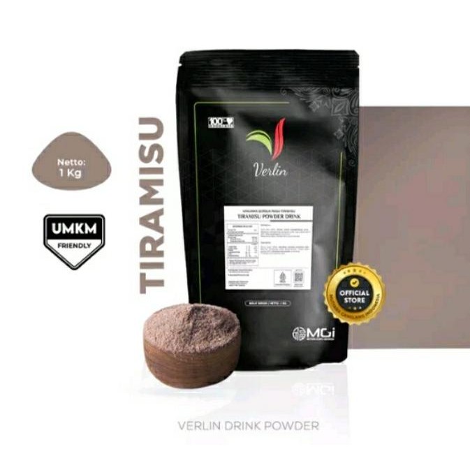 

Siap Kirim Verlin minuman bubuk TIRAMISU powder drink serbuk minuman kekinian 1KG
