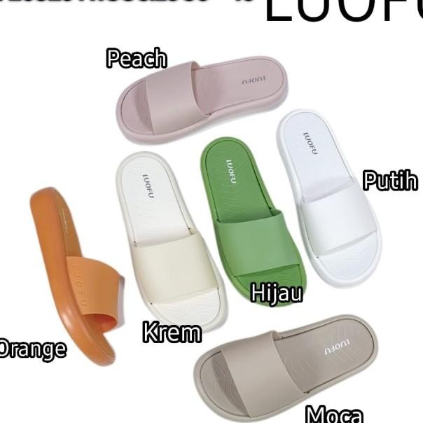 E7208E01Wsc Luofu Sandal Karet Wanita Selop Cewek