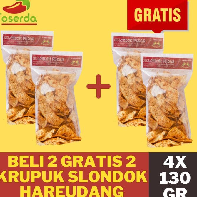 

Siap Kirim Promo Beli 2 GRATIS 2 Kerupuk Selondok Pedas Hareudang