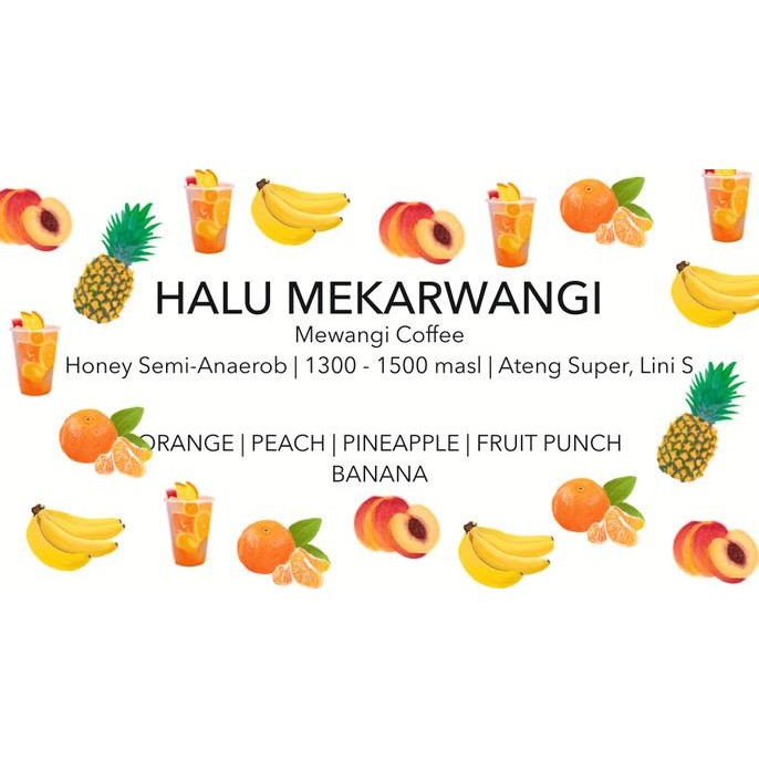 

Promo Halu Mekarwangi - Honey - Hana Roastery