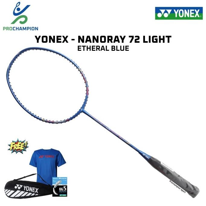 

BLUE- RAKET BADMINTON YONEX NANORAY 72 LIGHT RUDY SERIES ETHERAL BLUE