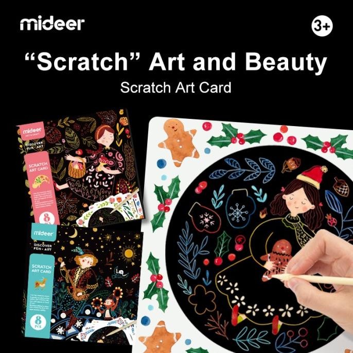 

Terlaris Mideer Scratch Art Card COD