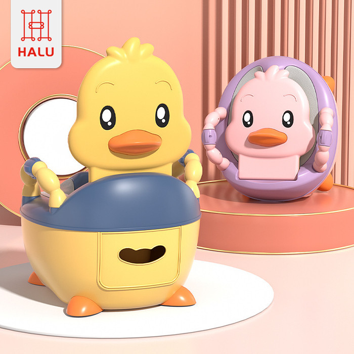 Halu Baby Potty Training Portable Training WC Jongkok Duduk HSB783