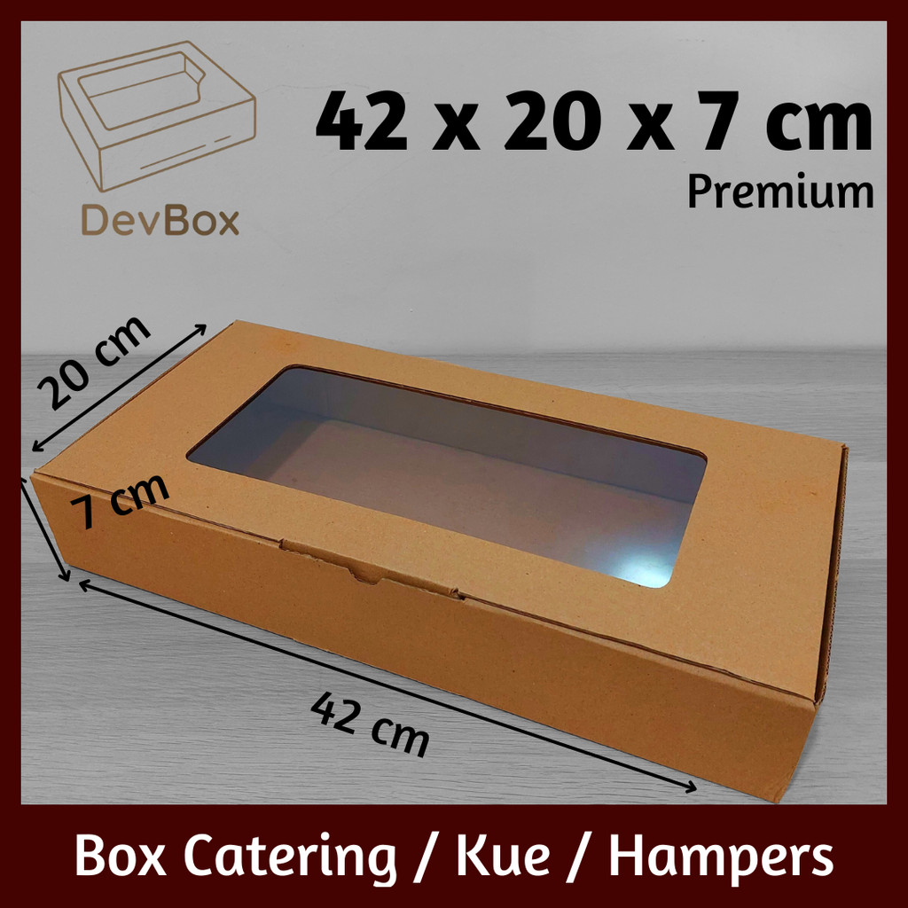 

Kardus Mika 42 x 20 x 7 cm | Kotak Makanan, Catering, Kue, Hampers, Hadiah | Model Pizza Tanpa Lakban