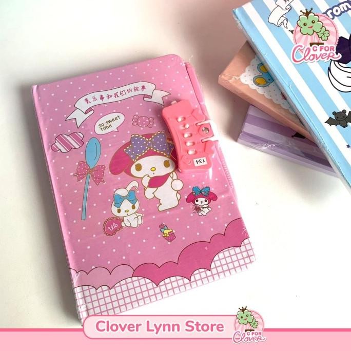 

Terlaris CUTE CHARACTER NOTE BOOK PLUS PEN WITH PIN LOCK buku tulis diary sampu COD