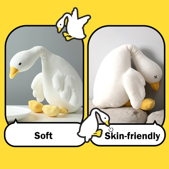 MINISO Boneka Guling Seri Mainan Bantal Lembut Beruang Putih Besar Unt