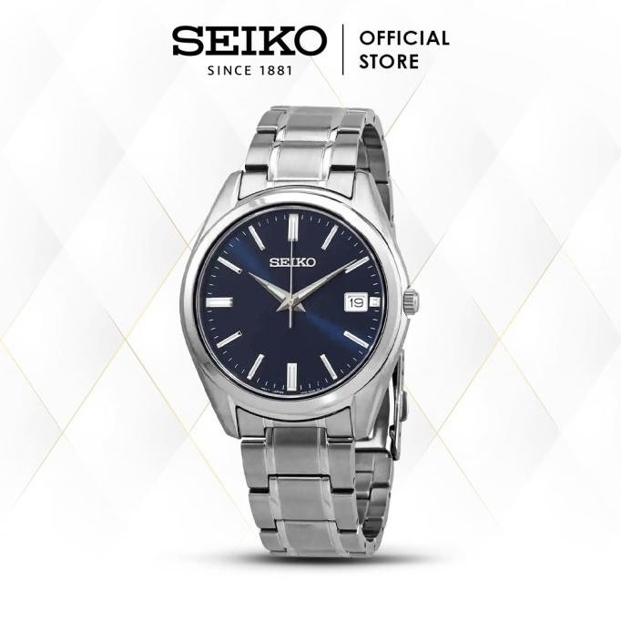 

BLUE- JAM TANGAN PRIA SEIKO SUR309 SUR309P1 BLUE SUNRAY STAINLESS