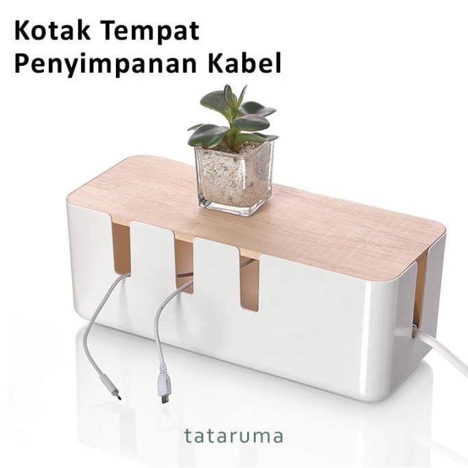 

kibo - kotak tempat penyimpanan kabel organizer jalur kabel tutup kayu termurah