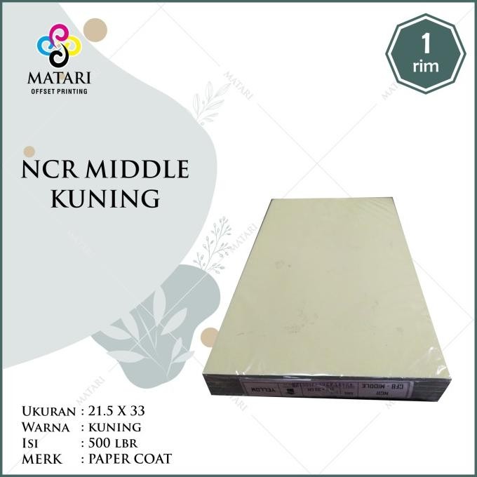 

Sale Kertas Ncr Carbonless Paper Middle Warna Ukuran F4 / Folio