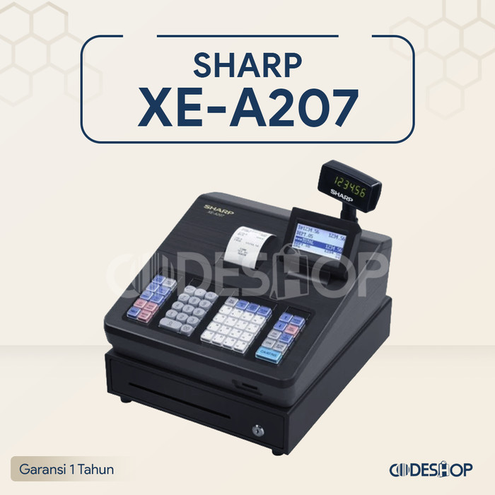 

MESIN POS KASIR SHARP XE-A207 CASH REGISTER XE A 207