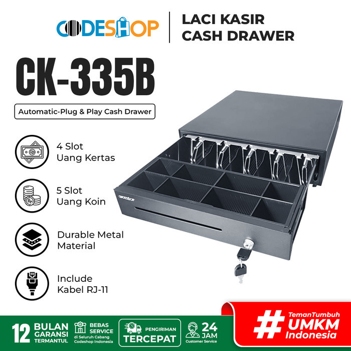 

Cash Drawer CODESHOP CK335B - Laci Kasir CODESHOP CK-355B