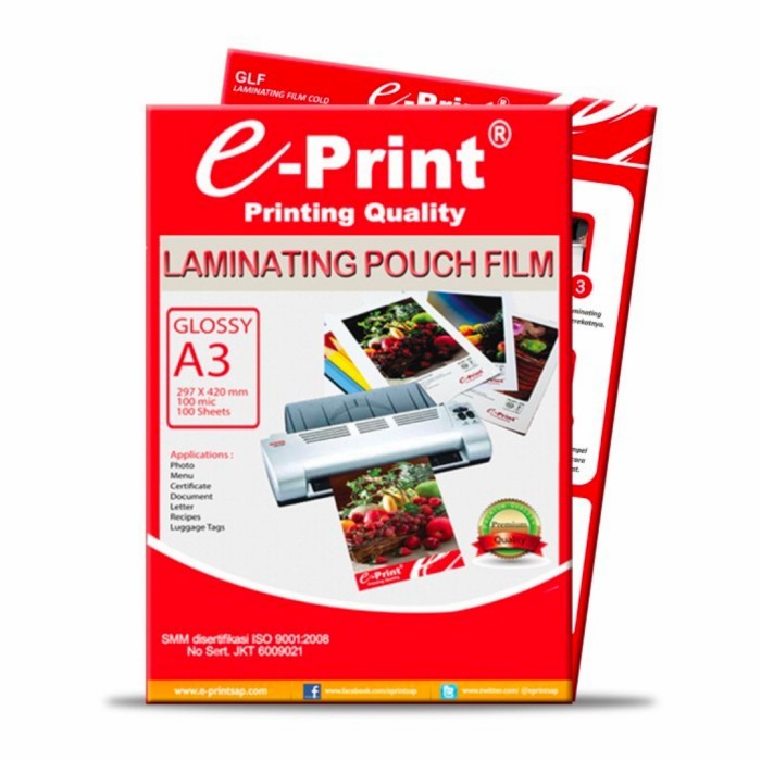 

Laminating Pouch A3 e-Print/Plastik Laminating A3 e-Print