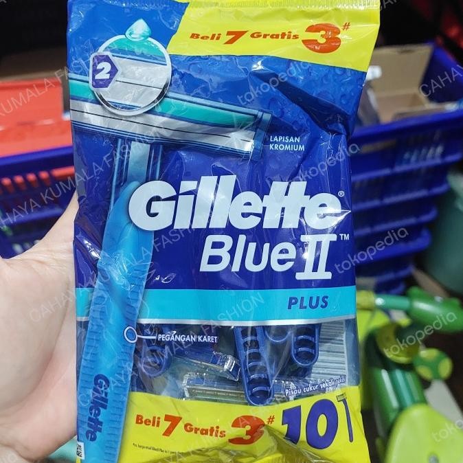 

BLUE- GILLETE BLUE 2 SEKALI PAKE ISI 7+3= 10