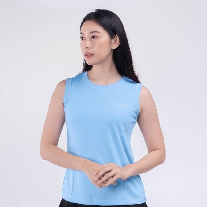 

BLUE- TERREL SPORTSWEAR BASIC TANKTOP SKY BLUE WOMEN DRY FIT RUNNING GYM