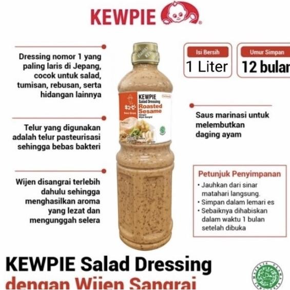 

Kewpie Salad Dressing Roasted Sesame / Wijen Sangrai 1 Liter