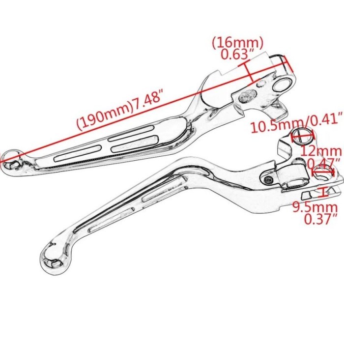 "((TERLARIS)) HANDLE TUAS REM KOPLING HARLEY DAVIDSON DYNA TOURING