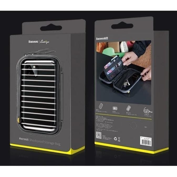 BASEUS LETS GO HERMIT SHOOCKPROOF POUCH BAG TAS SMARTPHONE POWERBANK -