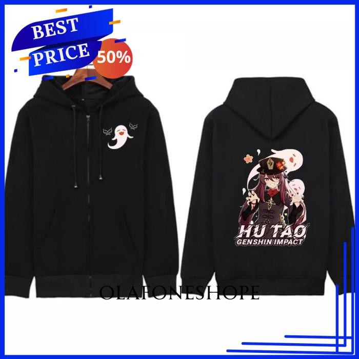 JAKET JACKET RESLETING HOODIE ANIME HU TAO KAEDEHARA KAZUHA  KLEE XIAO GENSHIN IMPACT MANGA BY OLAFO