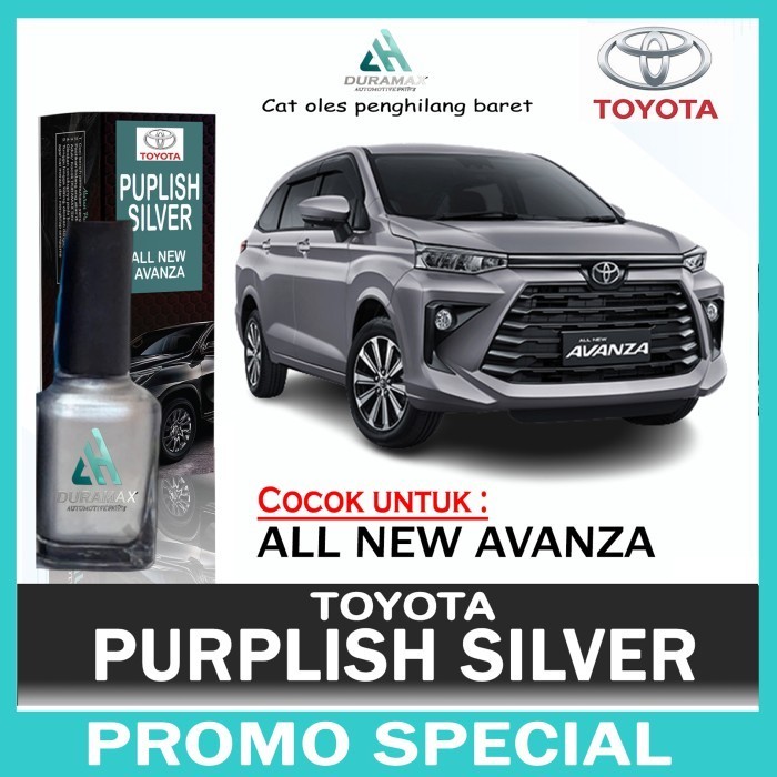 TOYOTA PURPLISH SILVER METALLIC CAT OLES PENGHILANG BARET MOBIL AVANZA
