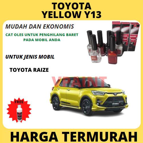 CAT OLES MOBIL TOYOTA RAIZE KUNING/YELLOW Y13 ORIGINAL