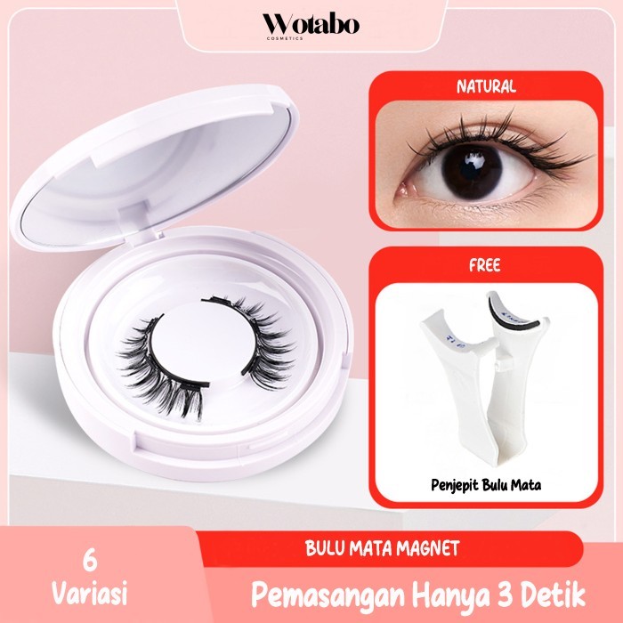 WOTABO Bulu Mata Magnet Free Penjepit Bulu Mata Magnetic Eyelash Bulu Mata Palsu Bulu Mata Magnet