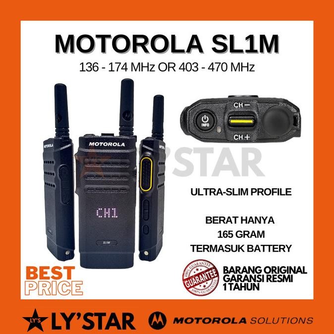 HT MOTOROLA DIGITAL SL1M VHF UHF WALKIE TALKY DIGITAL SLIM