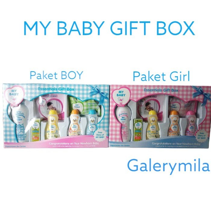 EKSLUSIF 1 SET BOX_ MY BABY GIFT BOX/ paket perawatan kulit bayi/ paket bedak