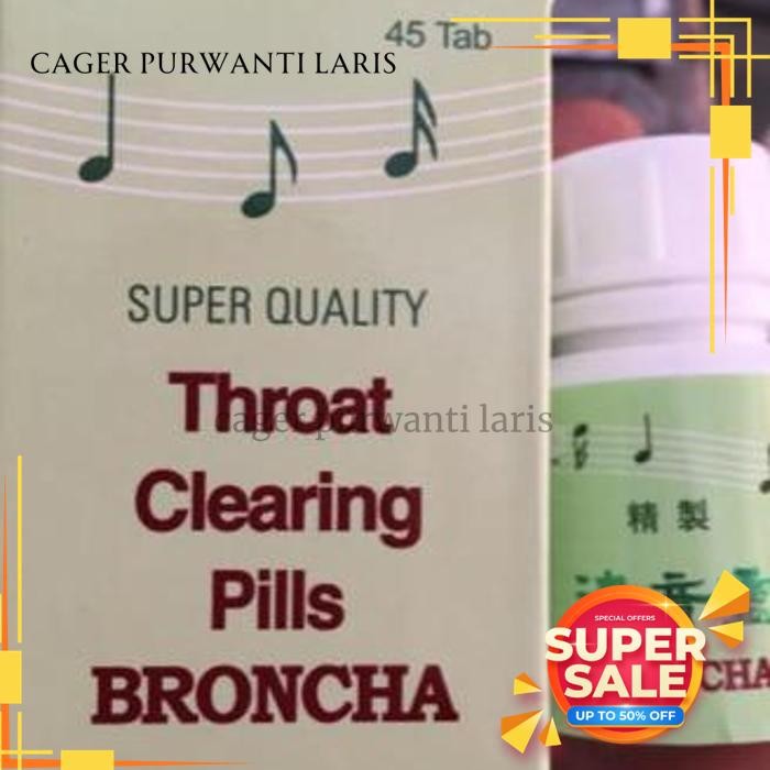 

SUPER QUALITY THROAT CLEARING PIL BRONCHA BATUK SUARA SERAK ONGKIR NOL!!!