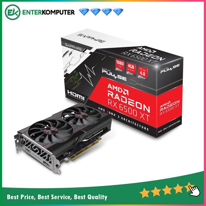 Sapphire Radeon RX 6500 XT 4GB DDR6 Pulse OC