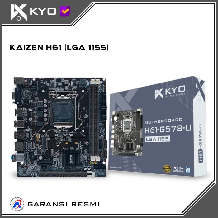 Motherboard KYO KAIZEN H61 LGA1155 DDR3 H61 Mainboard Mobo H61