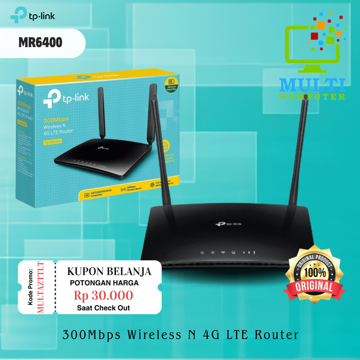 TP-Link SIM Card GSM 3G/4G Router - TPLINK TL-MR6400