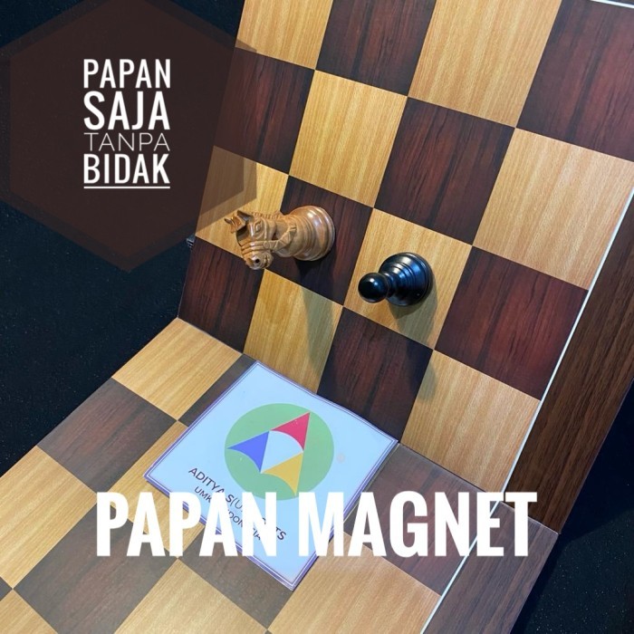 Papan Catur Saja MAGNET Lipat 4 STANDAR PERCASI