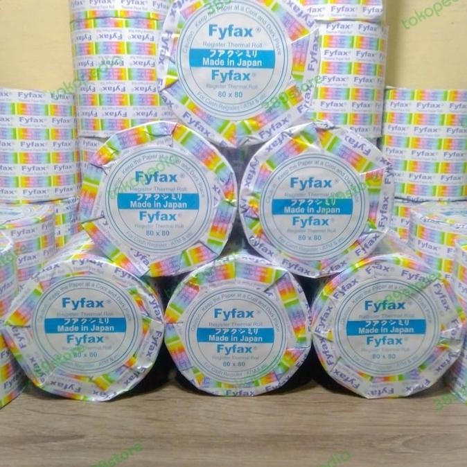 

TERBARU - Kertas Kasir Thermal Fyfax 80x80 / Thermal Paper Roll Fyfax 80x80