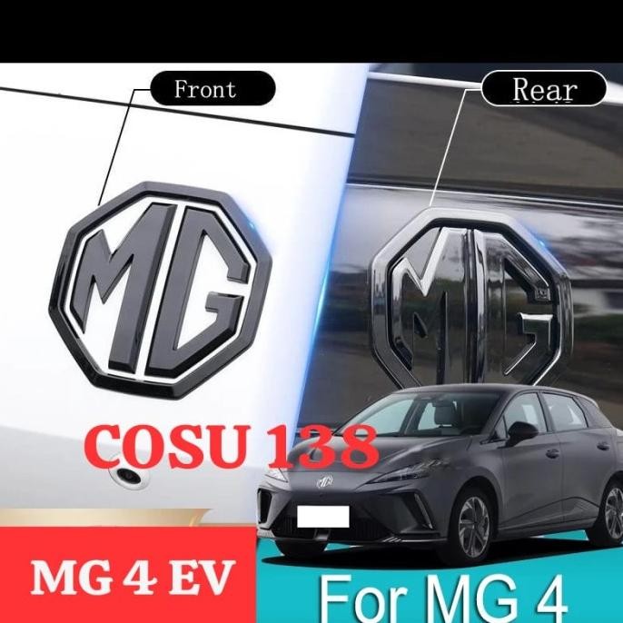 TERLARIS - Cover Emblem Kap Mesin Mobil Depan Belakang Logo MG MG4 EV